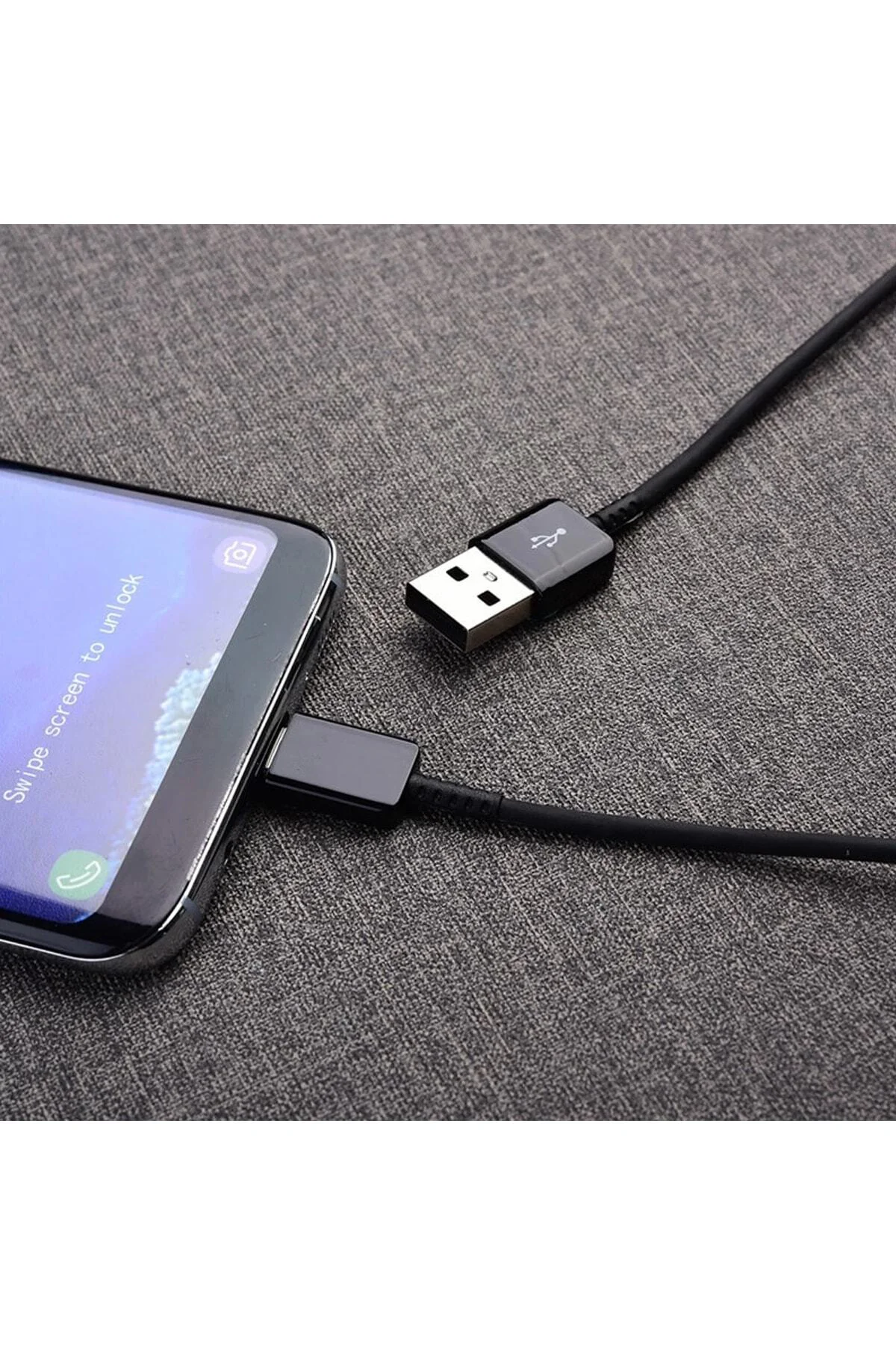 . Hızlı Şarj Ve Data Kablosu (usb-c) - Siyah . Hızlı Şarj Ve Data Kablosu (usb-c) - Siyah
