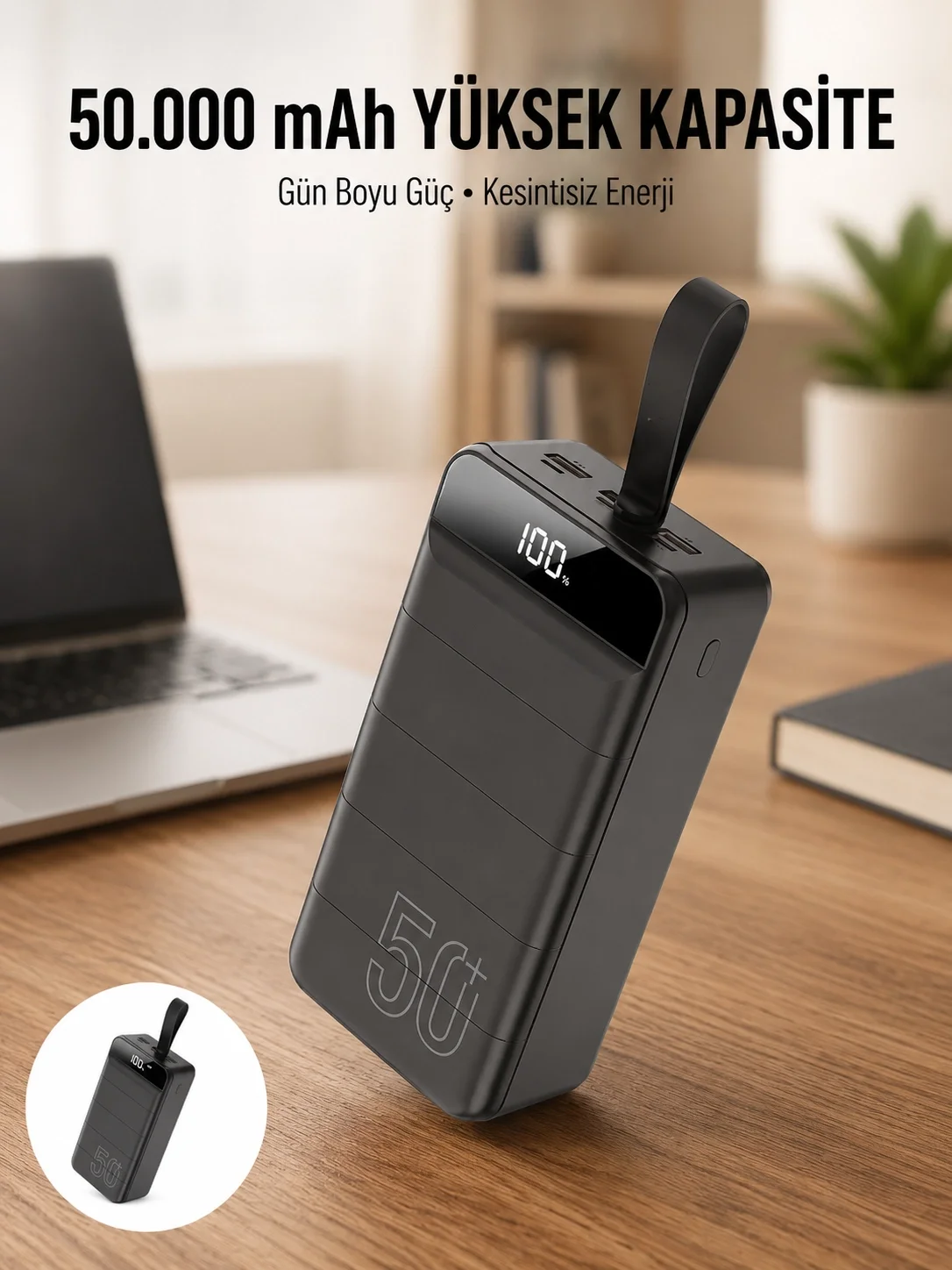 Hızlı Taşınabilir 50.000 Mah Powerbank Led Ekran Android ve İOS Uyumlu Yeni Nesil Fiyatı, Yorumları ve Özellikleri