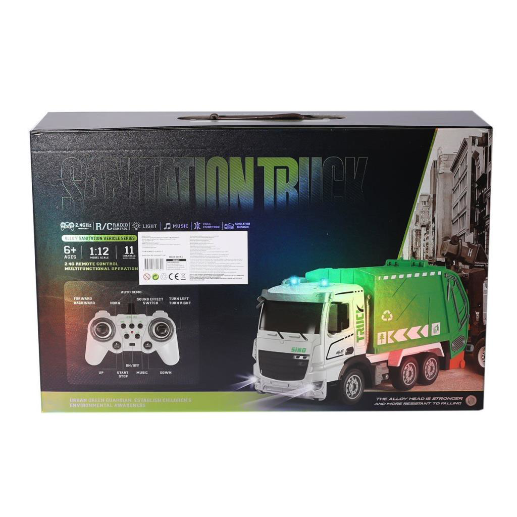 HJ8003-1 Metal Kumandalı Çöp Arabası -Gepettoys HJ8003-1 Metal Kumandalı Çöp Arabası -Gepettoys