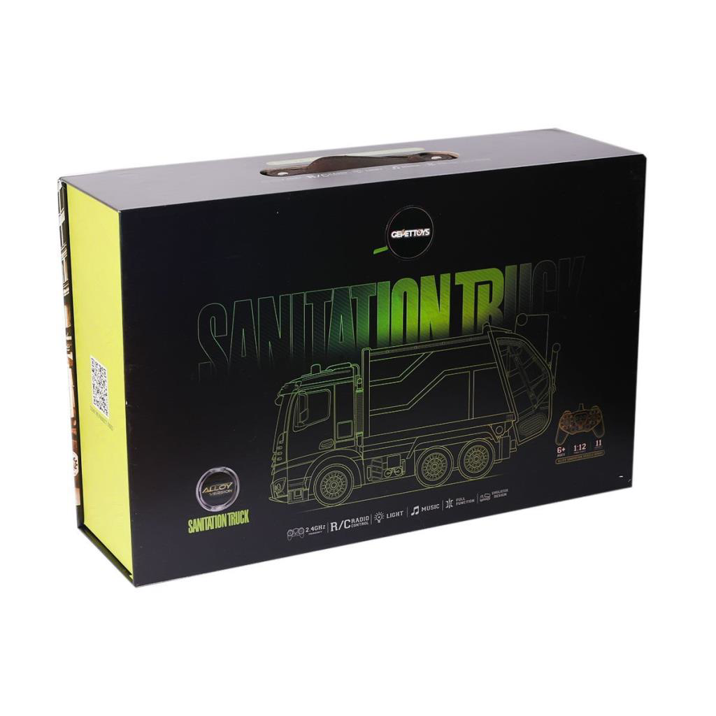 HJ8003-1 Metal Kumandalı Çöp Arabası -Gepettoys HJ8003-1 Metal Kumandalı Çöp Arabası -Gepettoys