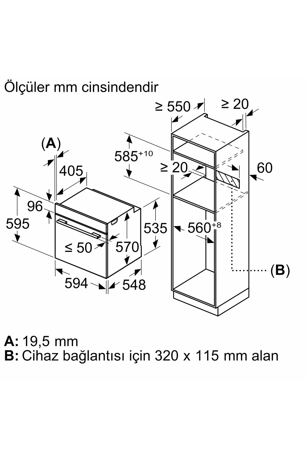 HJG852YT0T 76 Lt Mat Siyah Ankastre Fırın