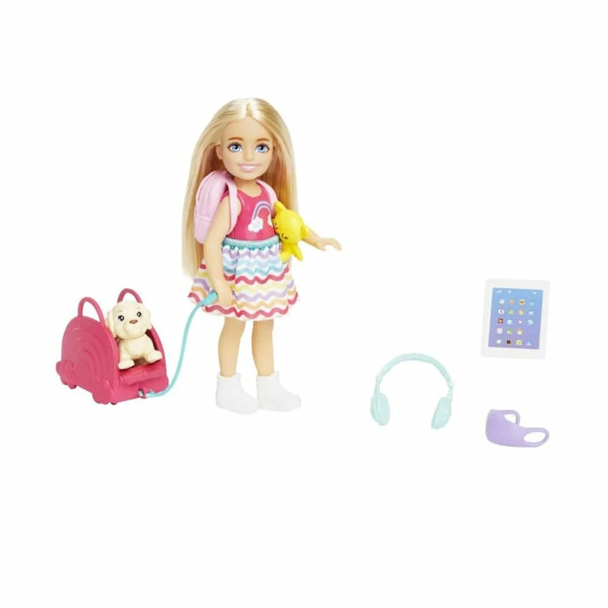 HJY17 Chelsea Seyahatte Bebek ve Aksesuarları HJY17 Chelsea Seyahatte Bebek ve Aksesuarları