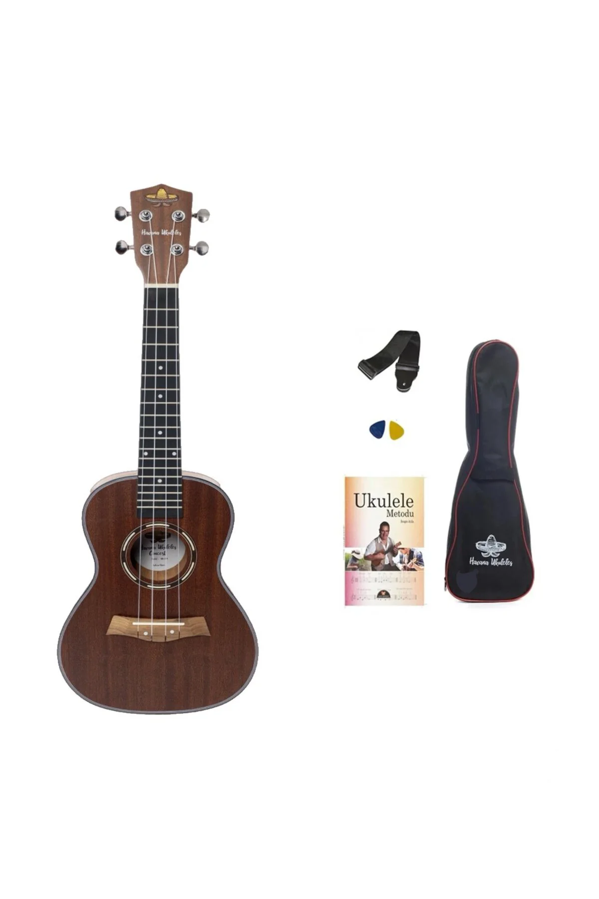 HK-114 MAUN CONCERT UKULELE SET (KILIF-ASKI-METHOD-PENA HEDİYELİ)