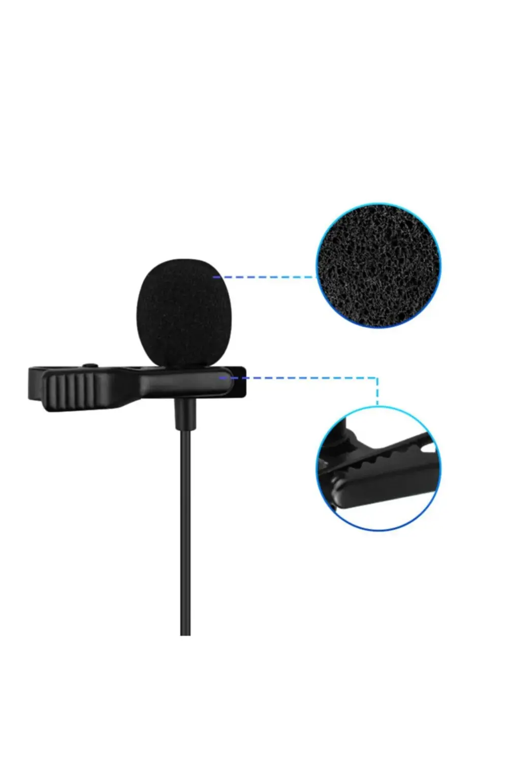 Hk-301 Youtuber Kablolu Yaka Mikrofonu (3.5MM)