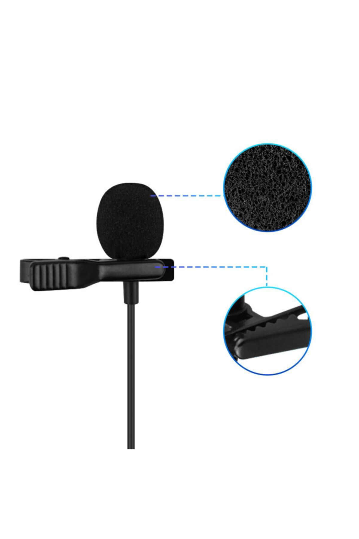 Haiki Hk-301 Youtuber Kablolu Yaka Mikrofonu (3.5Mm)