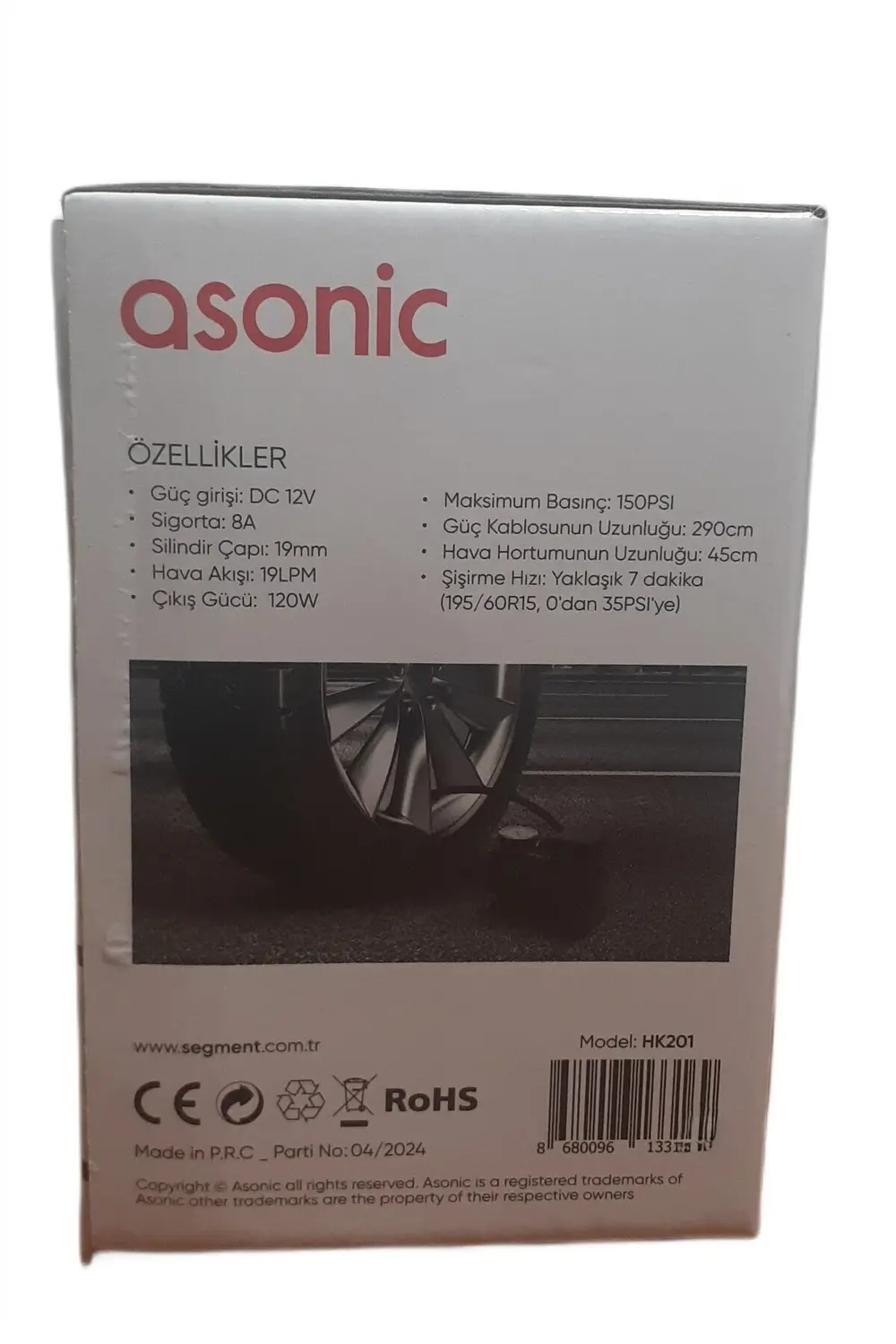 HK201 DC 12 VOLT MİNİ HAVA KOMPRESÖRÜ