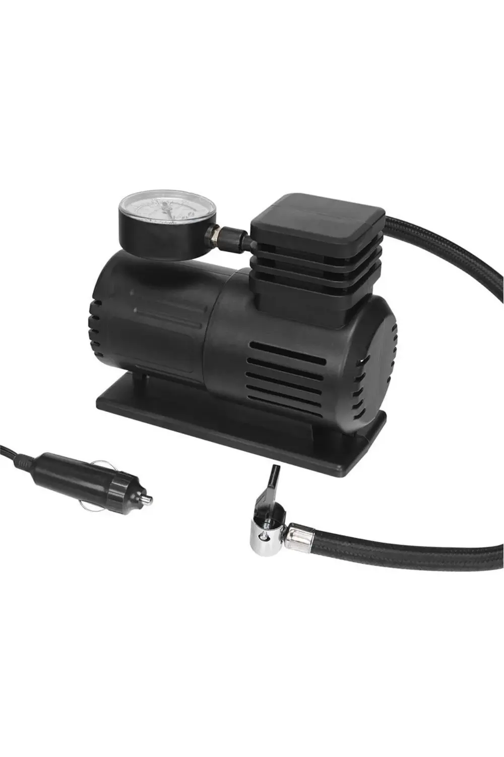 Hk201 Siyah 120w 12v Çakmaklık Girişli 150 Psı Taşınabilir Bisikl