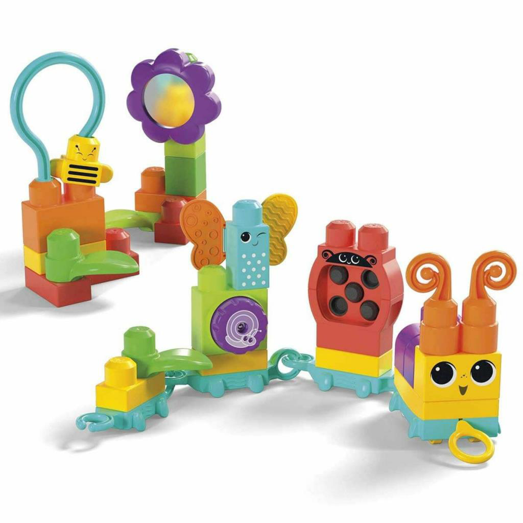 HKN44 MEGA BLOKS® Hareketli Duyusal Gelişim Tırtılı 30 parça +1 y HKN44 MEGA BLOKS® Hareketli Duyusal Gelişim Tırtılı 30 parça +1 y