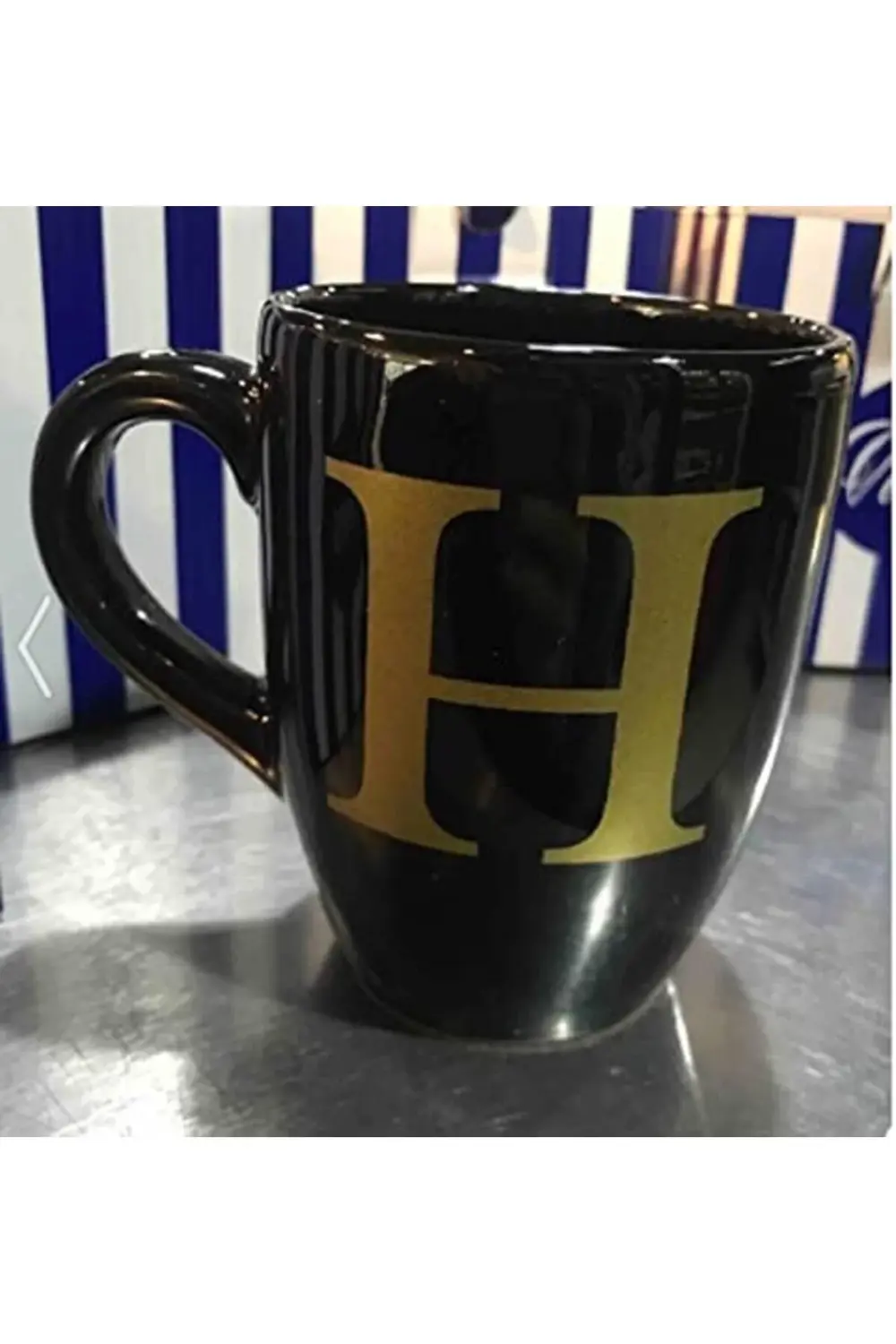 HKSH101 H harfli Siyah Kupa Bardak 1178227