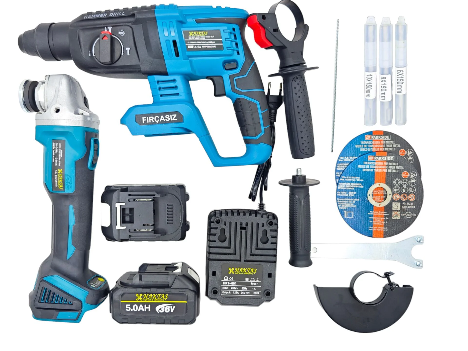 Hkt-601   Haktaş Şarjlı 2Li Set 36V 5Ah - Hilti / İspiral