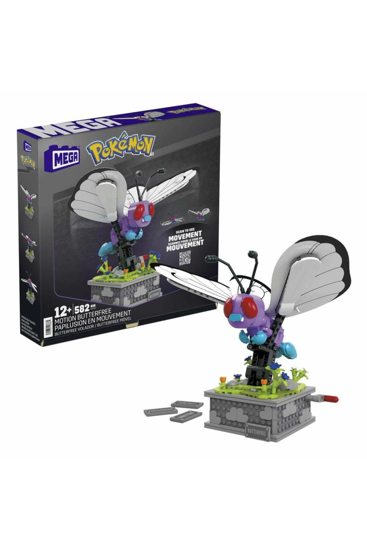 Nessiworld Hkt22 Mega™ Pokémon™ Motion Butterfree 582 Parça +12 Yaş