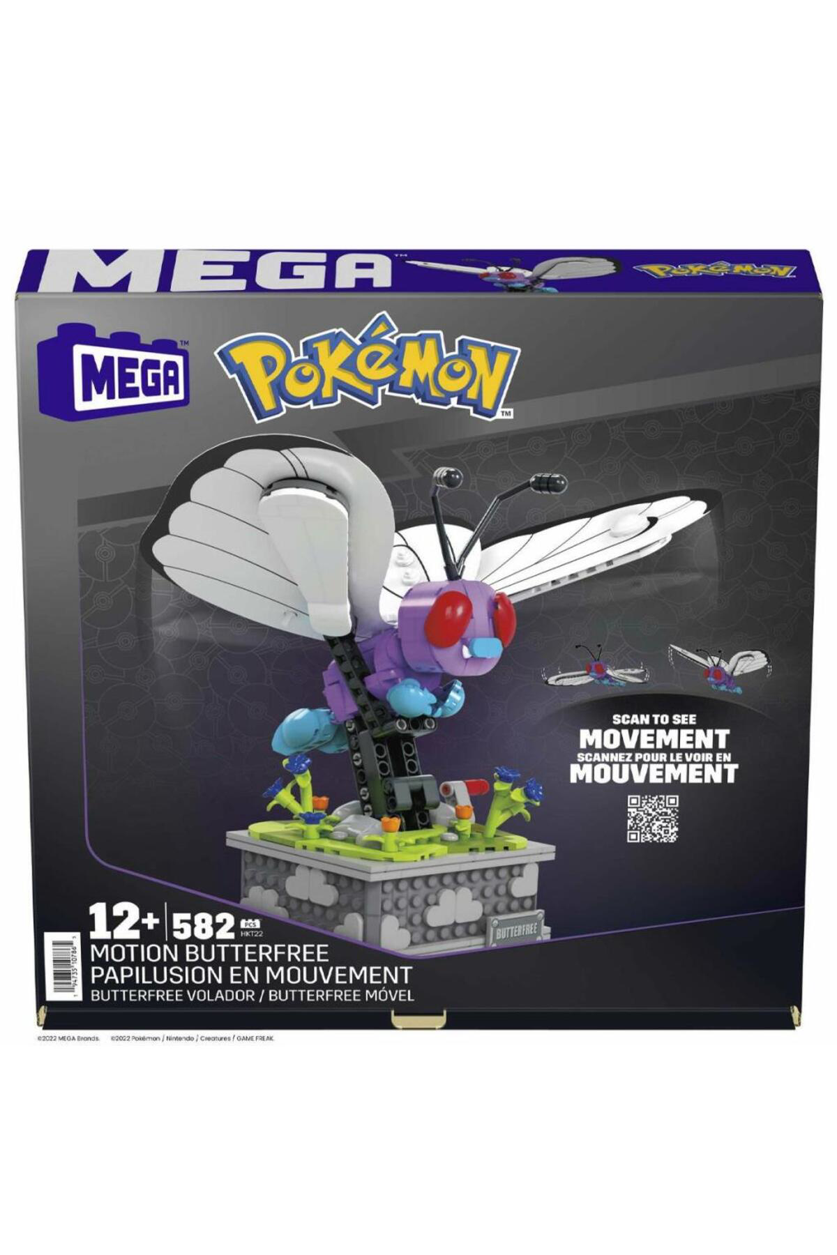 Nessiworld Hkt22 Mega™ Pokémon™ Motion Butterfree 582 Parça +12 Yaş