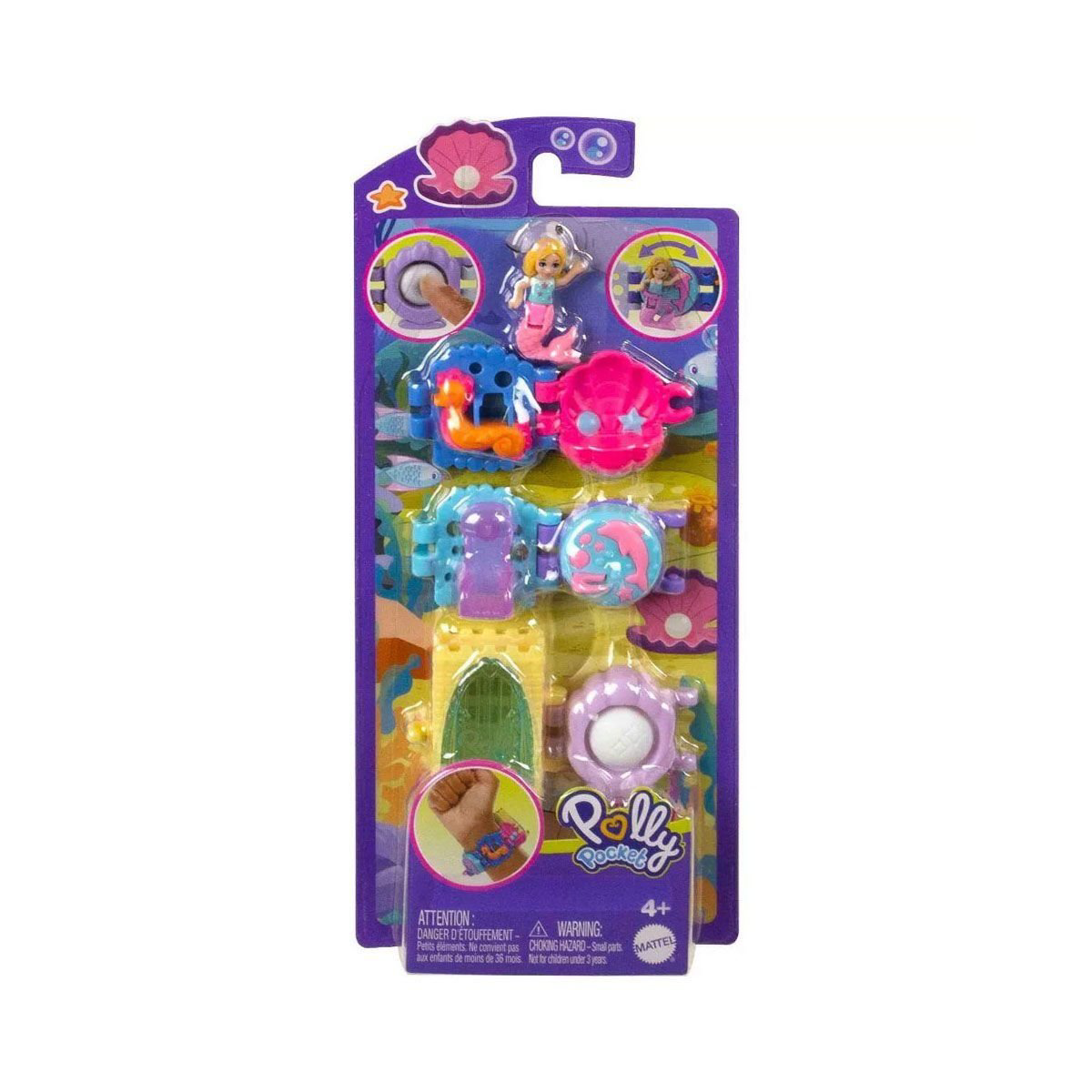HKV67 Polly Pocket Bileklik Olabilen Sevimli Oyun Setleri -1 adet