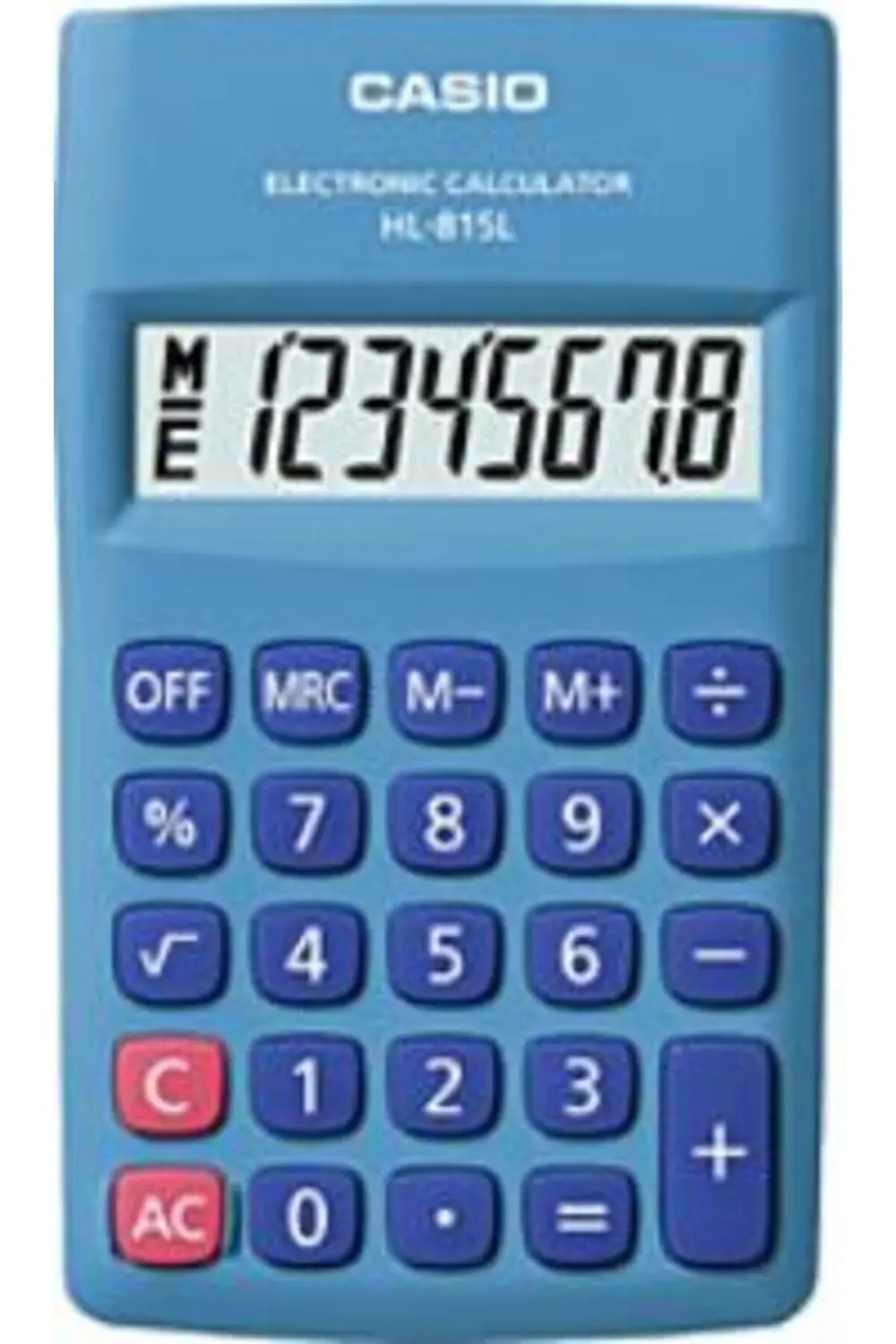 Hl-815l-bu 8 Hane Mavi Cep Tipi Hesap Makinesi
