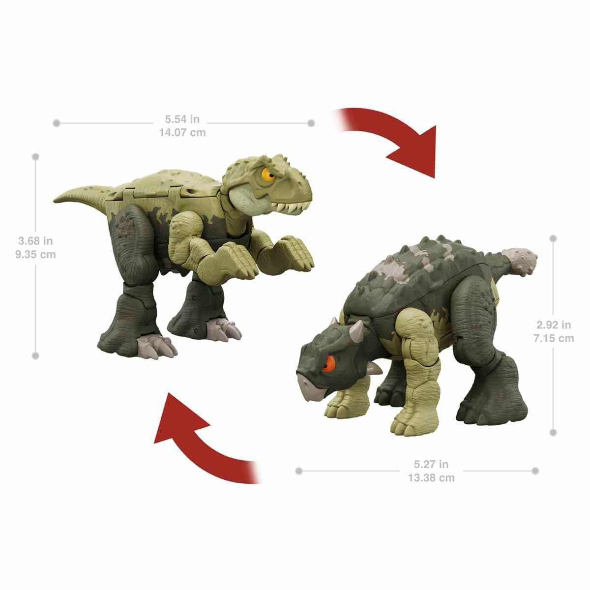 HLP05 Jurassic World Değişim Serisi - Çifte Tehlike Dinozor Figür