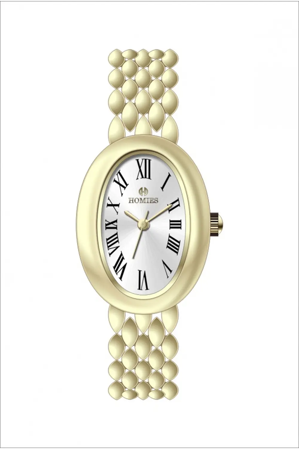 HM25198S01-2 Homies Çelik kordonlu Kadın Kol Saati 250059139H29M