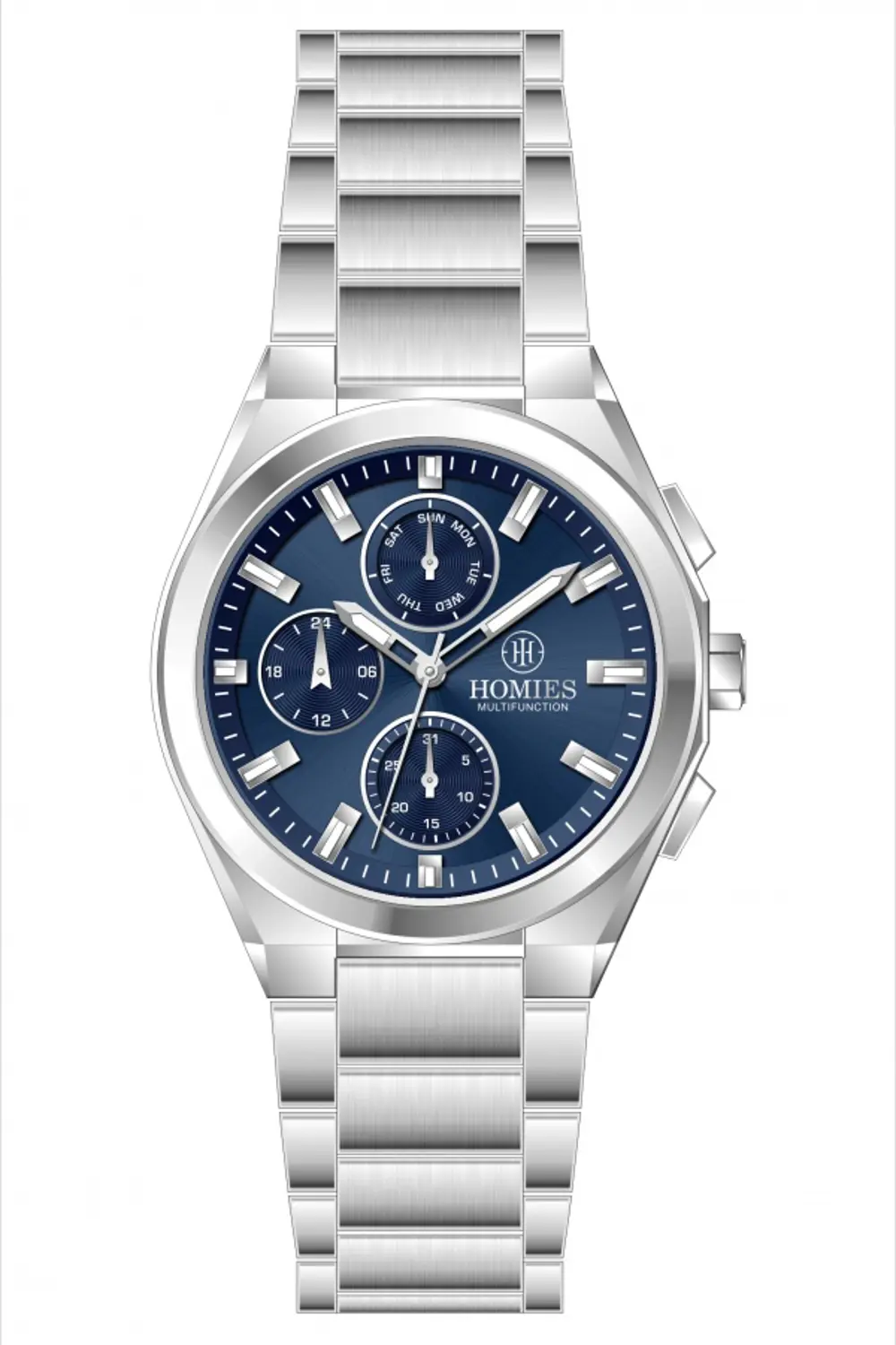 HM27131S01-2 Homies Çelik Kordonlu Erkek Kol Saati 250059137H34M