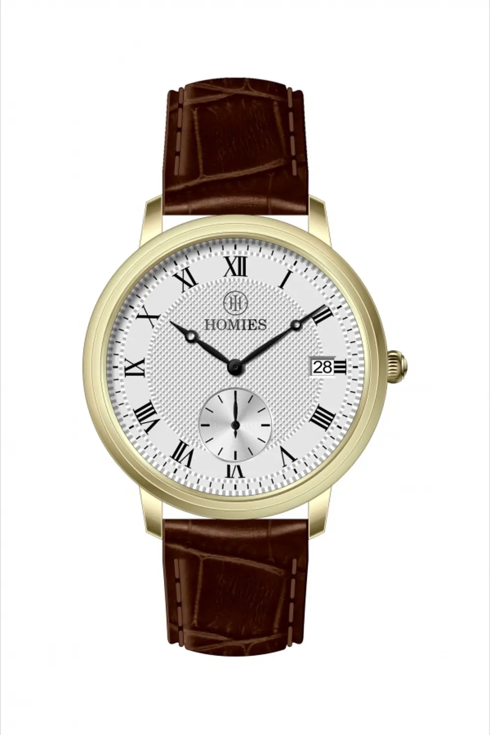 HM27436S01-3 Homies Deri Kordonlu Erkek Kol Saati 250059135H30M