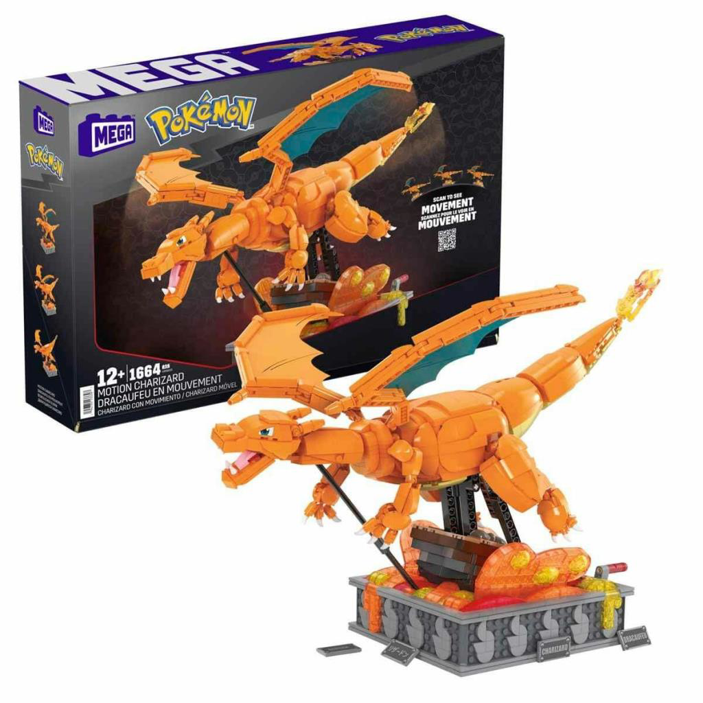 HMW05 MEGA Pokémon™ Hareketli Charizard 1664 parça +12 yaş HMW05 MEGA Pokémon™ Hareketli Charizard 1664 parça +12 yaş