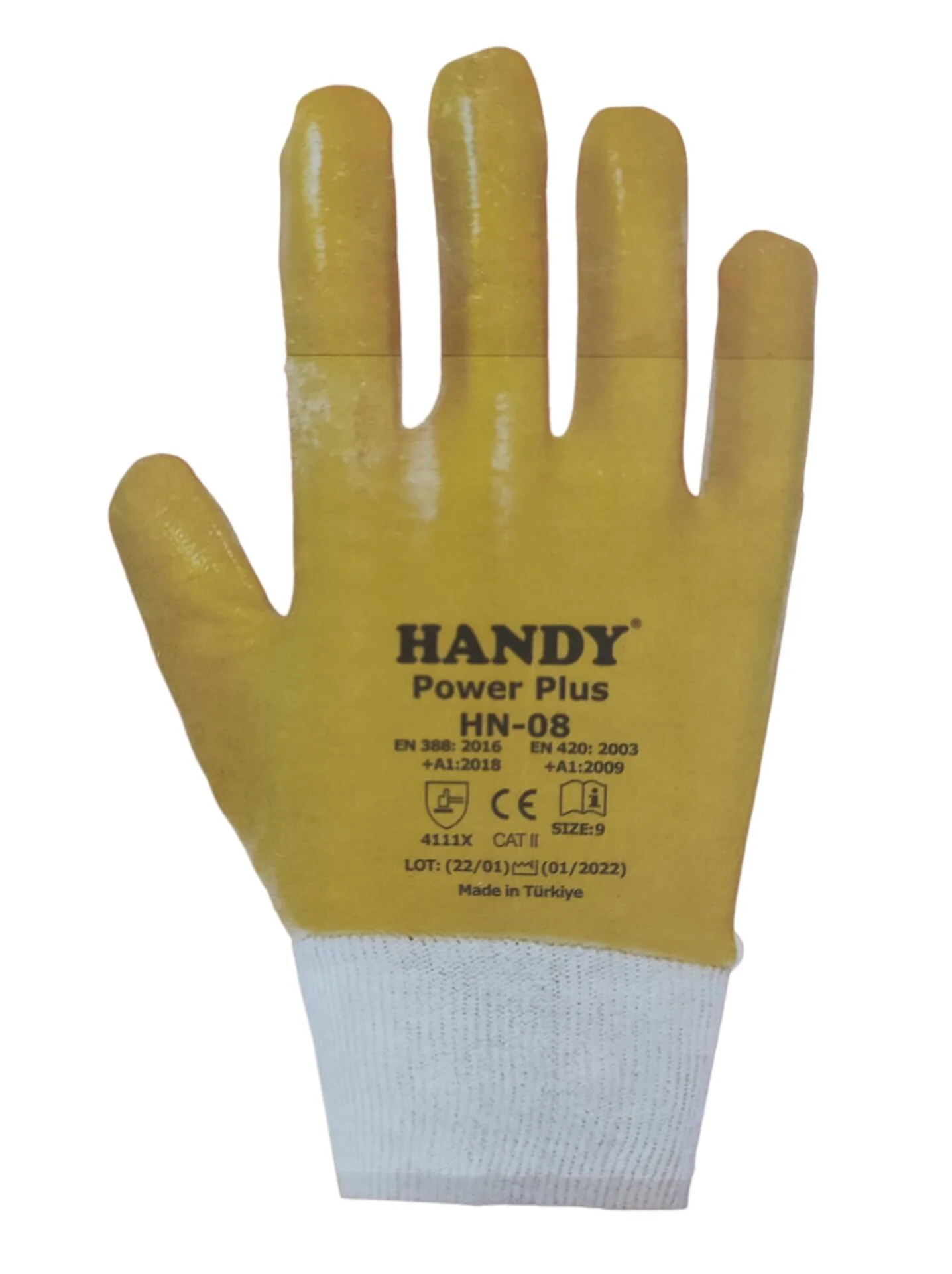 HN-08   Handy Power Plus Eldiven 9 - Sarı