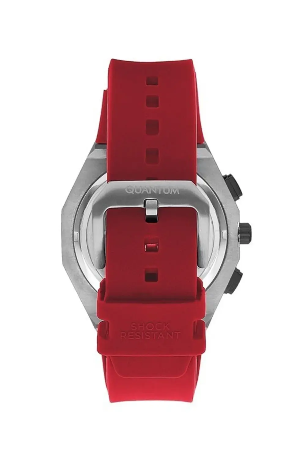 HNG1012.358 Quartz Kronograf Silikon Kırmızı 49 mm Erkek Kol Saat