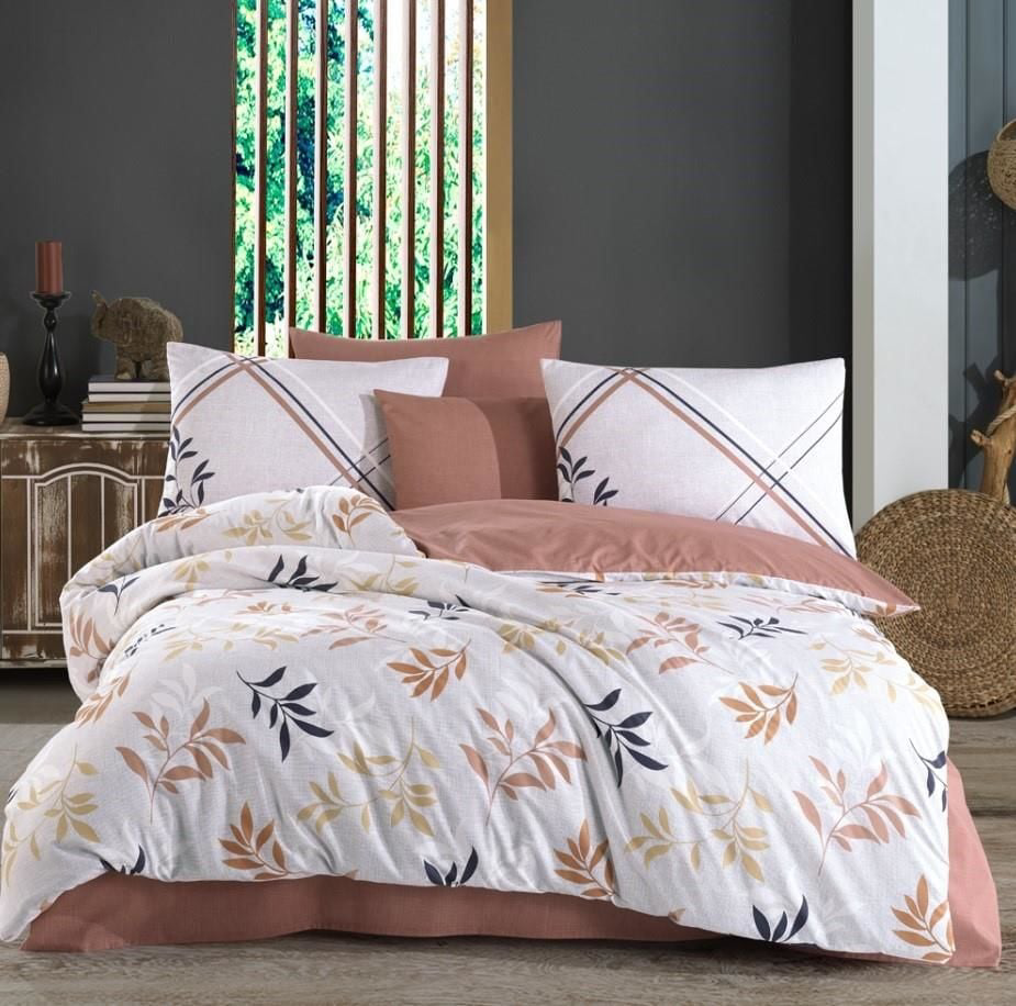 Hobby Çift Kişilik Ranforce Nevresim Takımı Belen Kahve