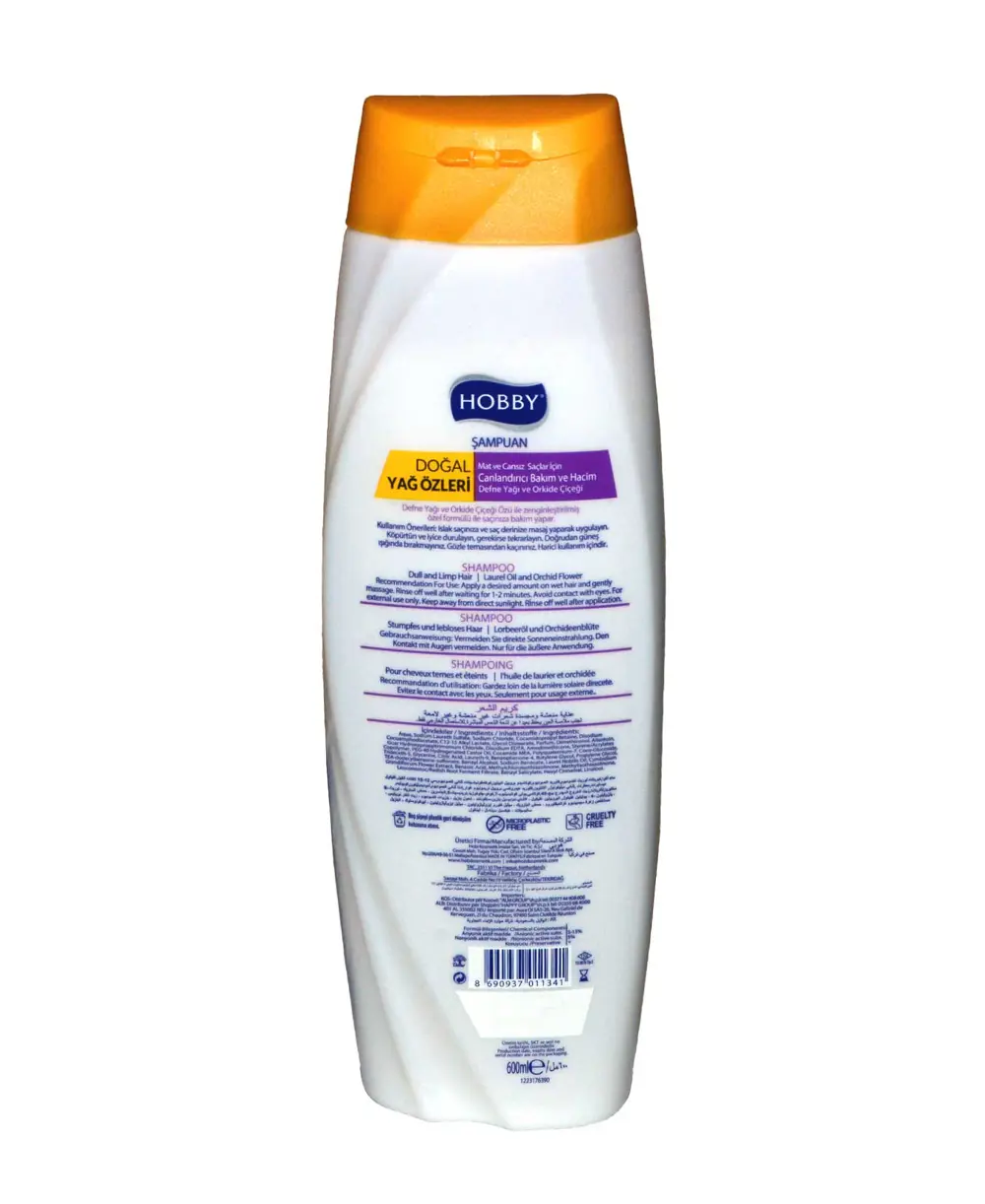 Hobby Defne Yağı & Orkide Onarıcı Şampuan 600 ml