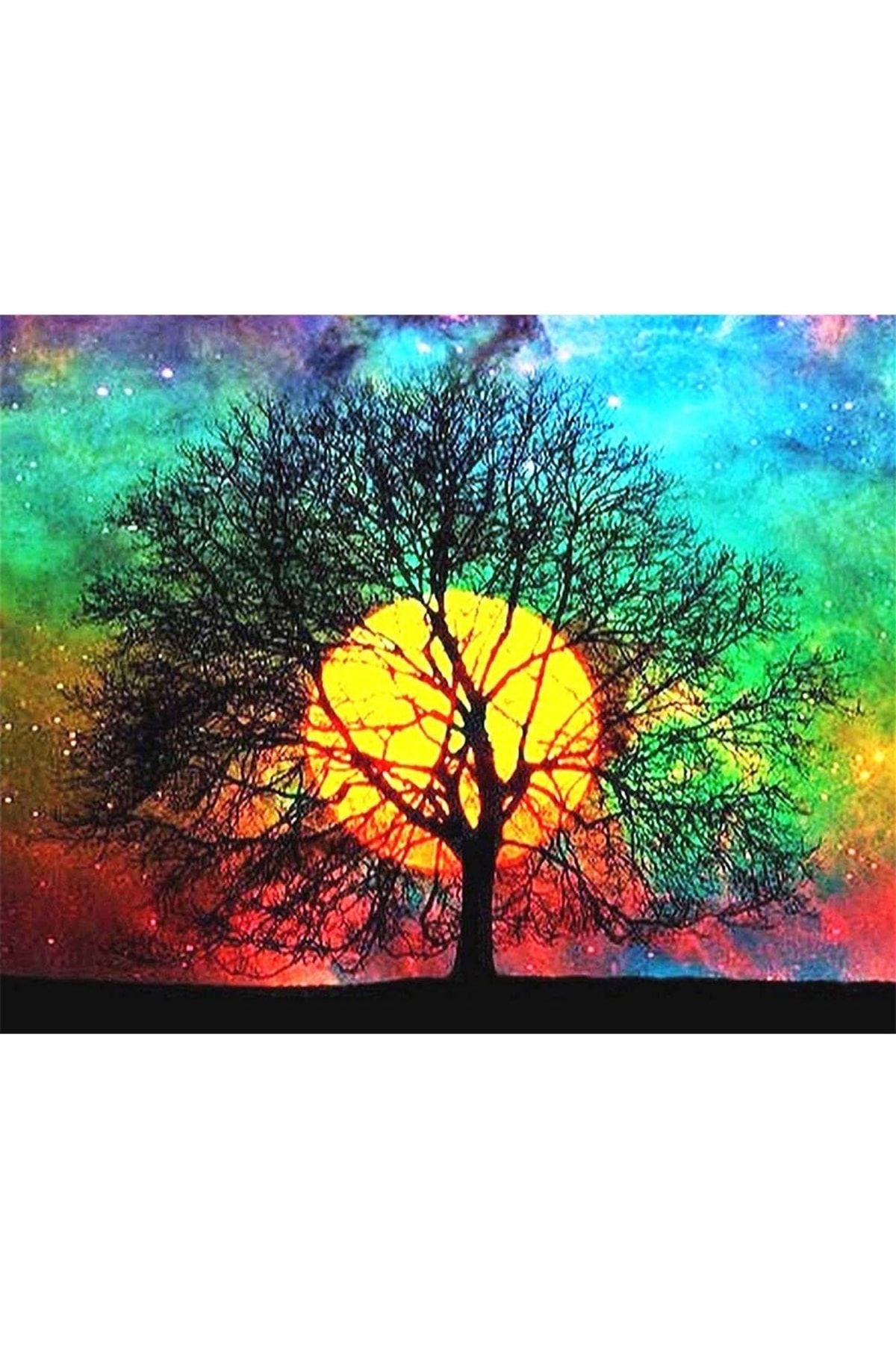 Hobiden Sanata Hobby Dingin Ağaç Sayılarla Boyama Seti  Rulo