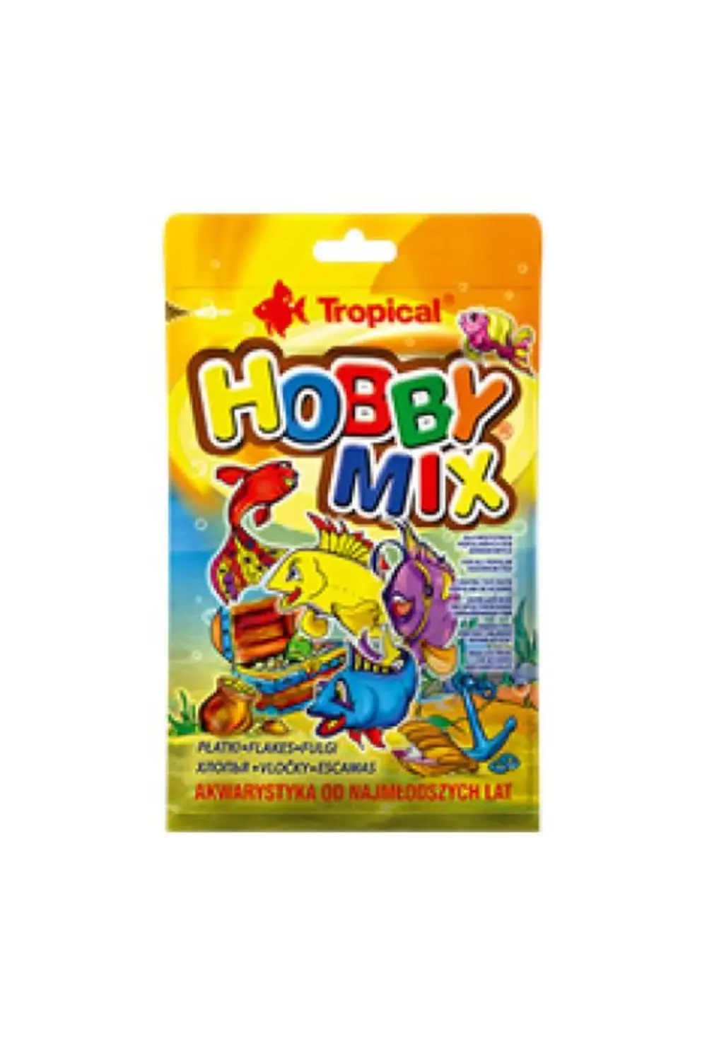 Hobby Mix Küçük Akvaryum Balıkları için Karışık Pul Yem 12 Gr