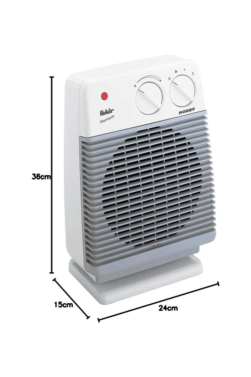 Hobby S Premium Fanlı Isıtıcı - Açık Gri