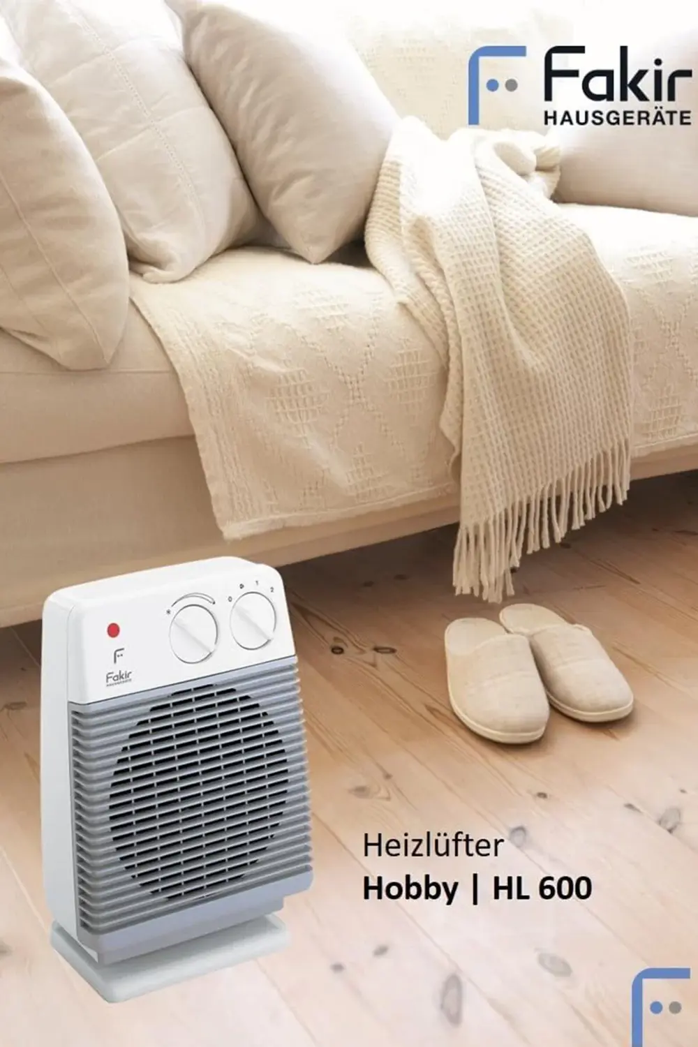 Hobby S Premium Fanlı Isıtıcı - Açık Gri