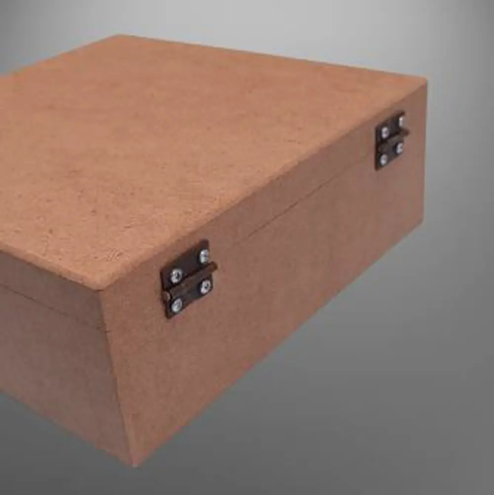 Hobi 90028 Dekoratif Model Takı Kutusu Bölmeli Ahşap HAM MDF El Y
