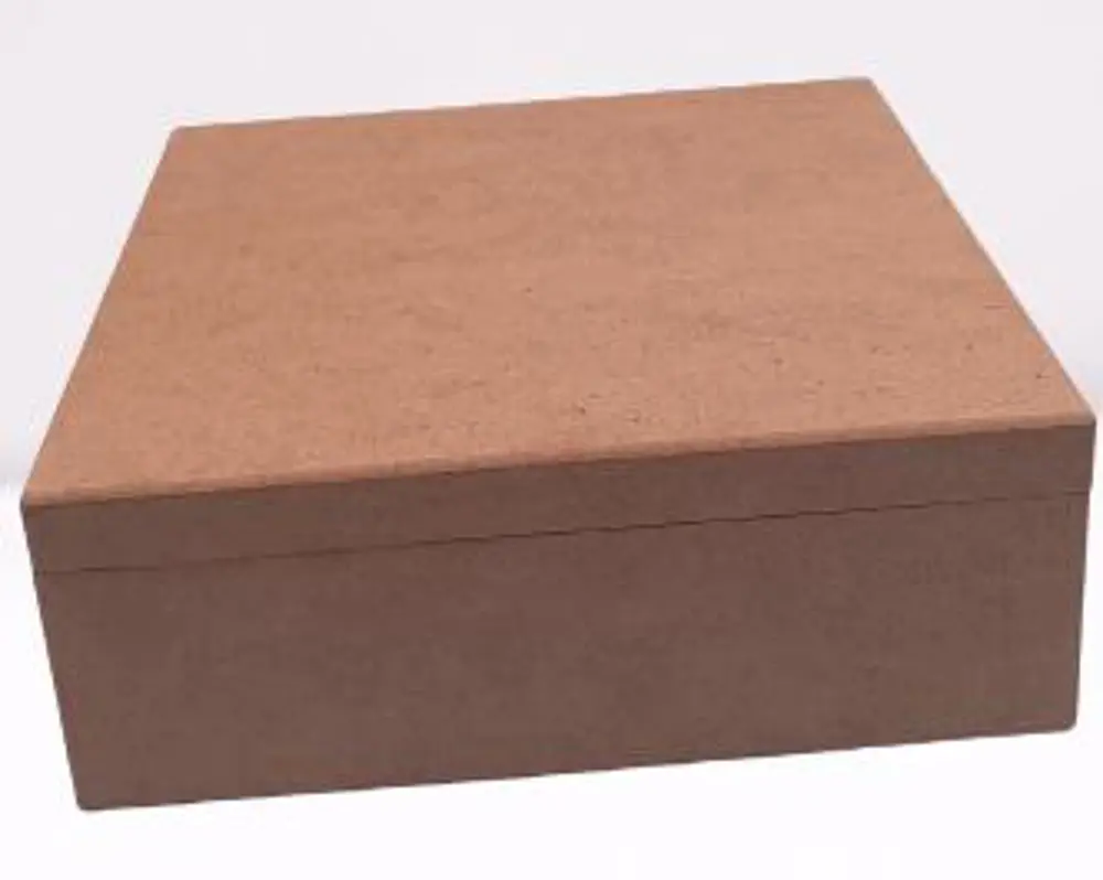 Hobi 90028 Dekoratif Model Takı Kutusu Bölmeli Ahşap HAM MDF El Y