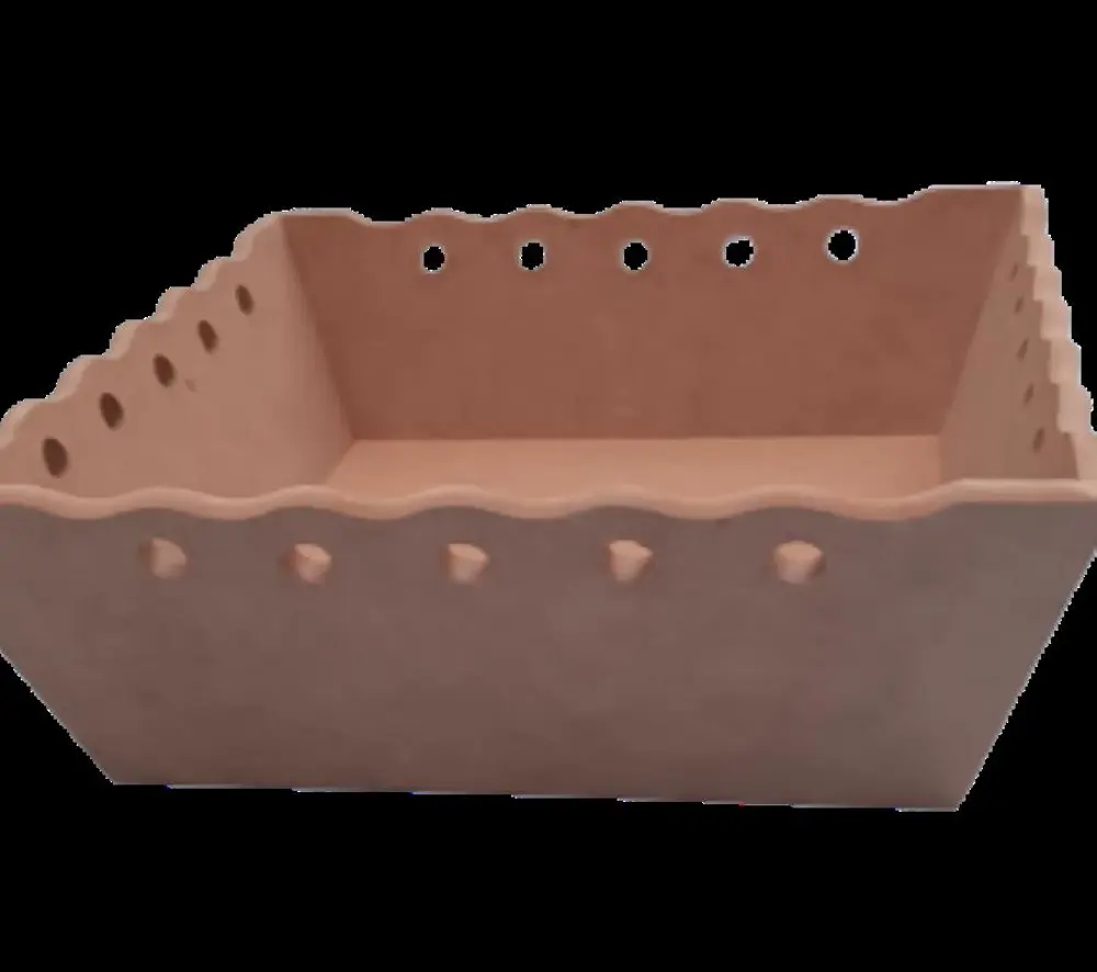 Hobi 90058 Dekoratif Model Ekmek Sepeti Dalga Kenar Oyma HAM MDF 
