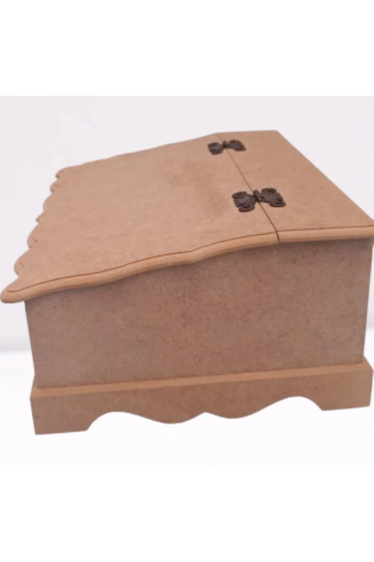 Hobi 90059 Dekoratif Model Bölmeli Çay Kutusu HAM Ahşap MDF El Yapımı - Görsel 2