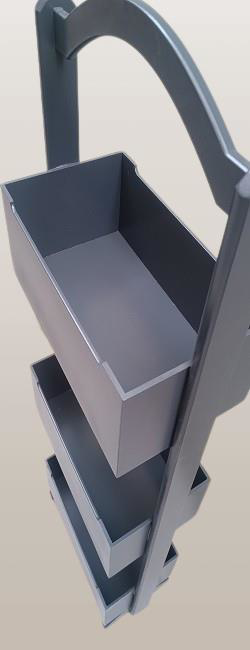 Hobi 90383 ERDL Raf Terek 3'lü Geniş İç Hacim CNC Kesim Ahşp MDF 