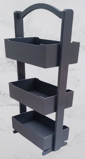 Hobi 90383 ERDL Raf Terek 3'lü Geniş İç Hacim CNC Kesim Ahşp MDF 