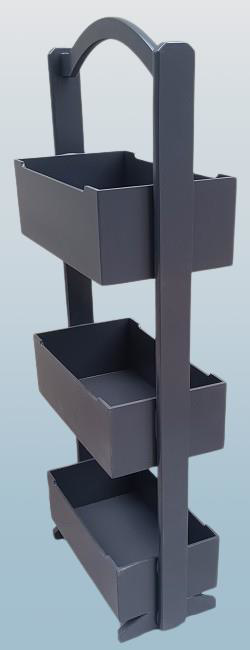 Hobi 90383 ERDL Raf Terek 3'lü Geniş İç Hacim CNC Kesim Ahşp MDF 