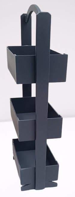 Hobi 90383 ERDL Raf Terek 3'lü Geniş İç Hacim CNC Kesim Ahşp MDF 