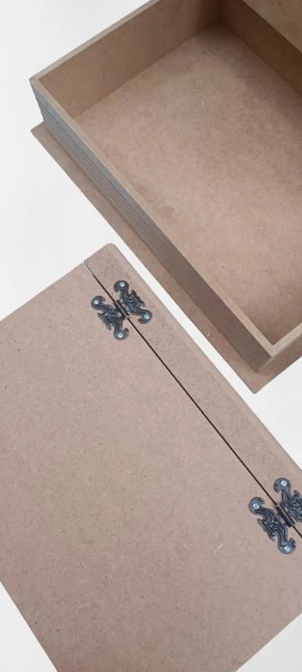 Hobi ADN 90033 Dekoratif Model Üçlü Takı Kutusu Ahşap HAM MDF El Hobi ADN 90033 Dekoratif Model Üçlü Takı Kutusu Ahşap HAM MDF El