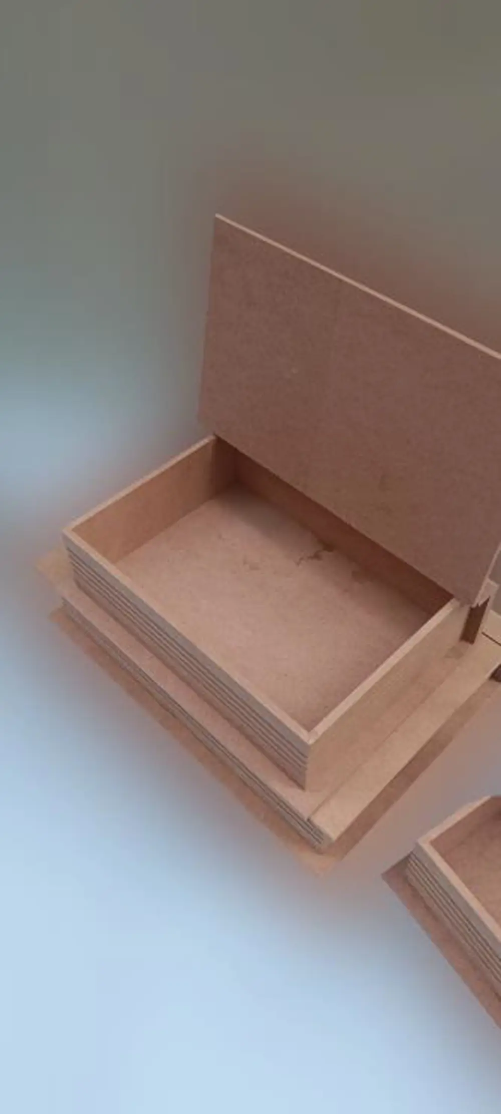 Hobi ADN 90033 Dekoratif Model Üçlü Takı Kutusu Ahşap HAM MDF El Hobi ADN 90033 Dekoratif Model Üçlü Takı Kutusu Ahşap HAM MDF El