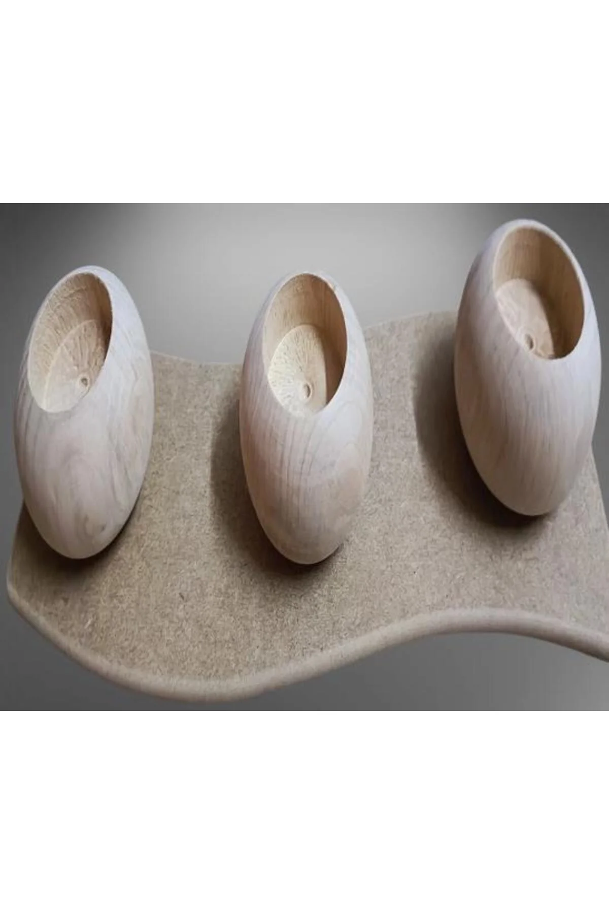 Hobi Adn 90043 Dekoratif Mumluk Ahşap MDF HAM CNC Kesim 3lü El Yapım Hobi Adn 90043 Dekoratif Mumluk Ahşap MDF HAM CNC Kesim 3lü El Yapım - Görsel 2
