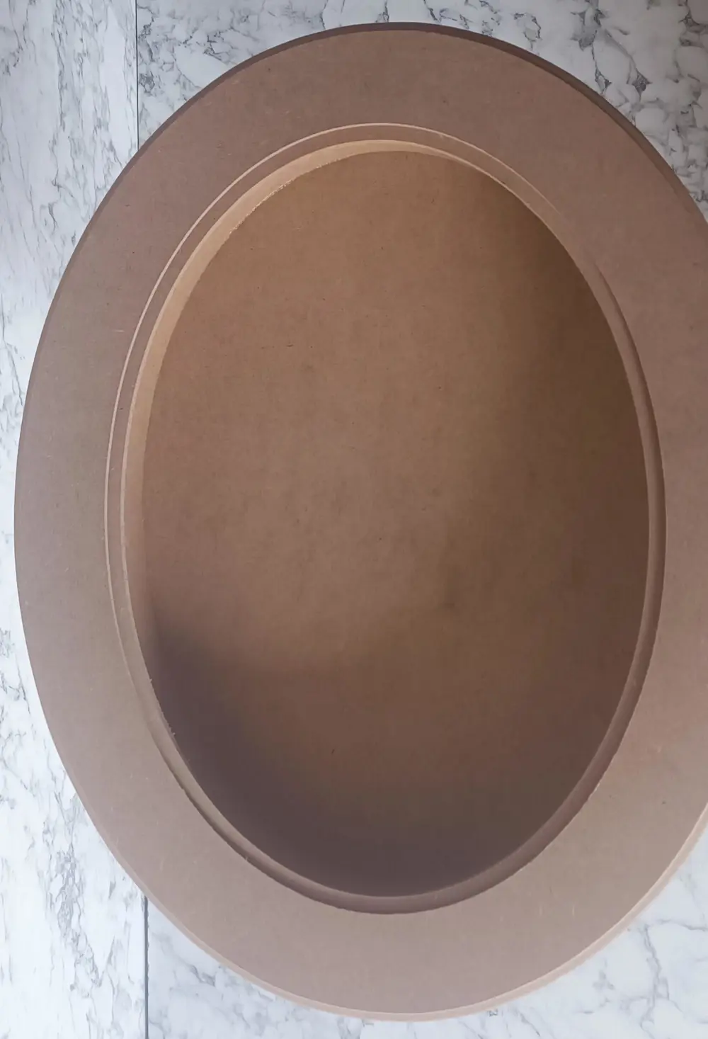 Hobi Adn 90186 Ahşap Kayın MDF HAM Sehpa Rölyef Oval Ayak Ölçüyu 