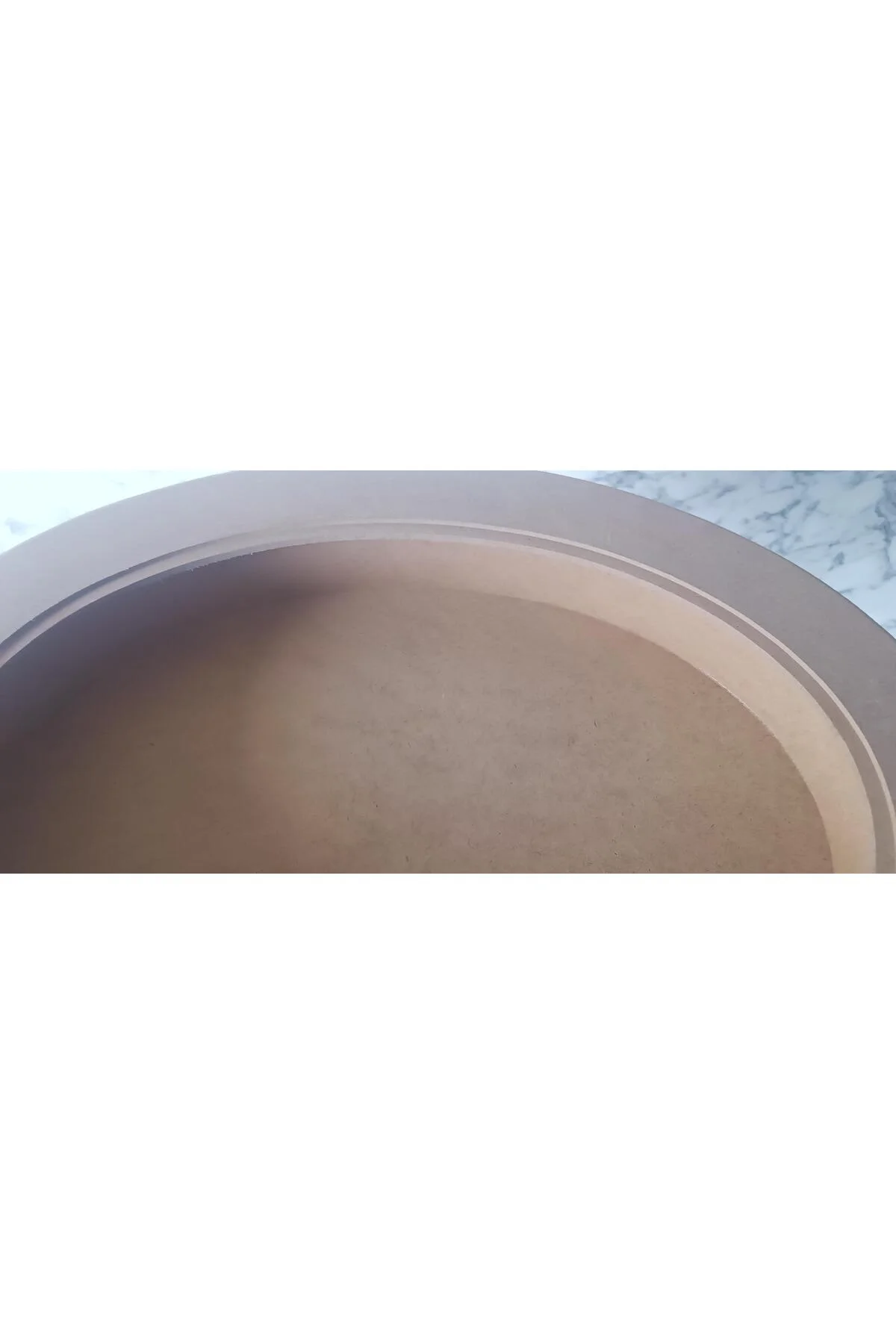 Hobi Adn 90186 Ahşap Kayın MDF HAM Sehpa Rölyef Oval Ayak Ölçüyu Değiştirilebilir - Görsel 3