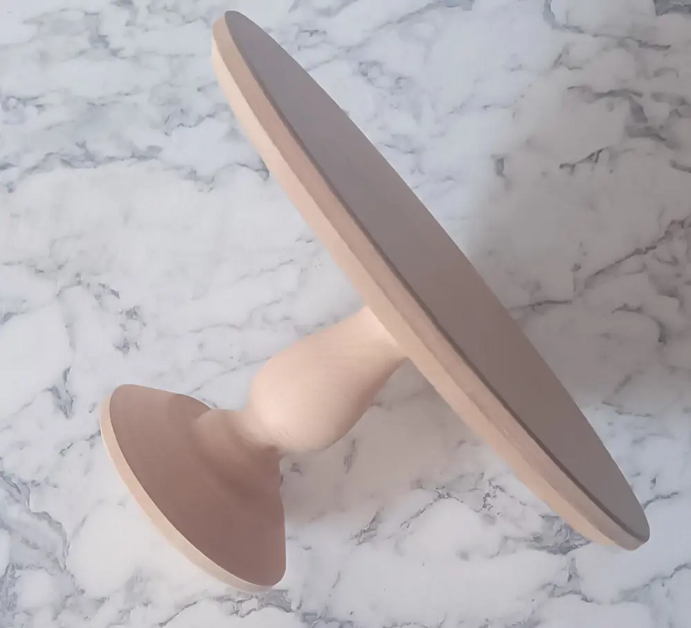 Hobi Adn 90192 Pasta Sunumluk Büyük Boy Ahşap MDF HAM Yuvarlak Ku