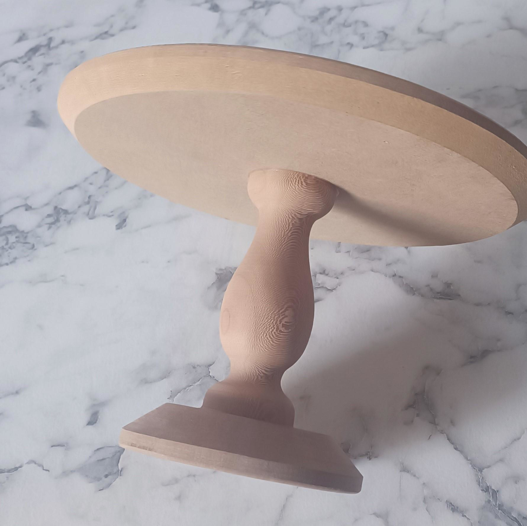 Hobi Adn 90193 Pasta Sunumluk Orta Boy HAM Ahşap Kayın MDF KUTUDA