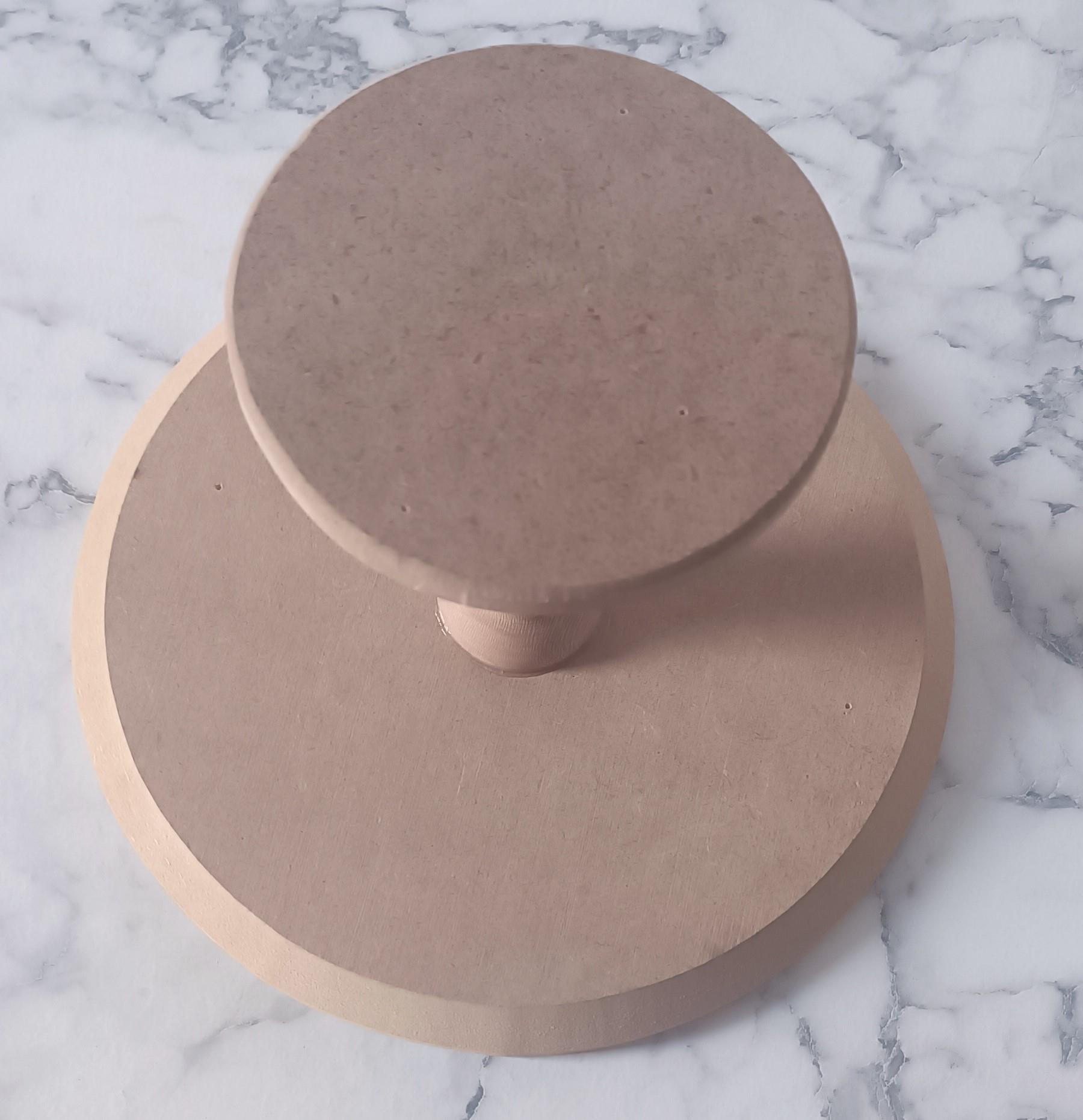 Hobi Adn 90193 Pasta Sunumluk Orta Boy HAM Ahşap Kayın MDF KUTUDA