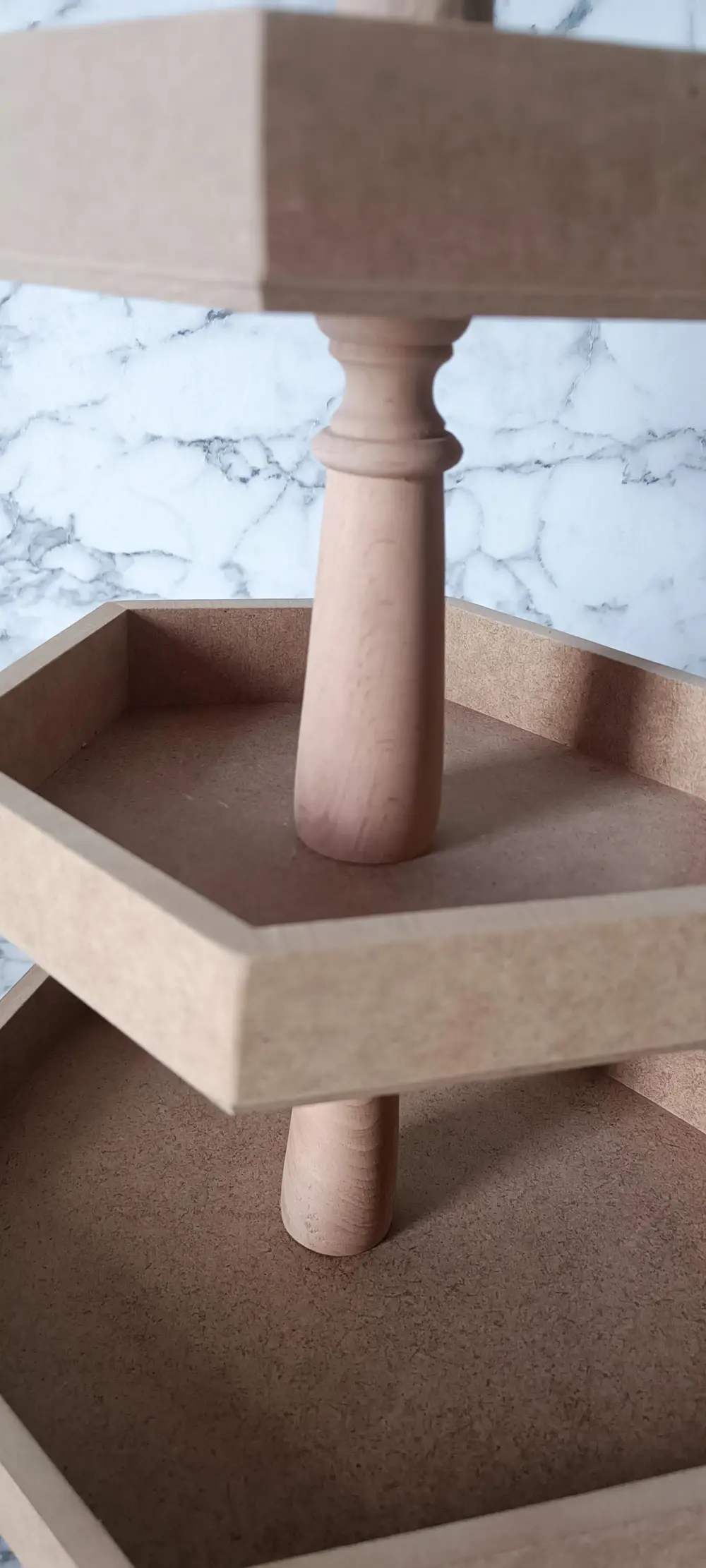 Hobi Adn 90194 Sunum Tabak HAM Çokgen 3 Kat  Kutuda Sevk El Yapım