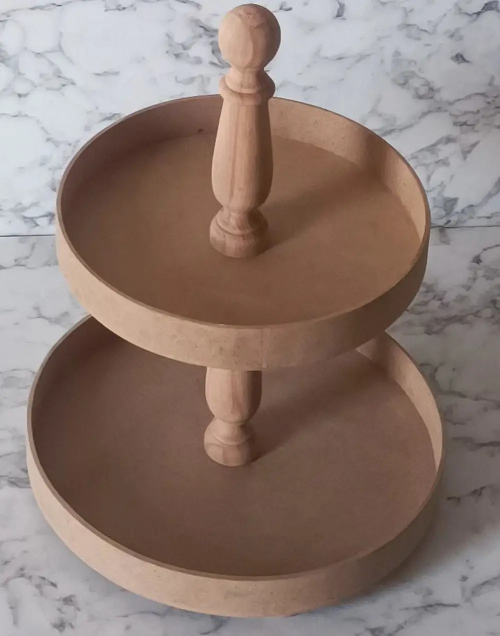 Hobi Adn 90195 Sunumluk İkili Set HAM Yuvarlak Kayın MDF  Kutuda 