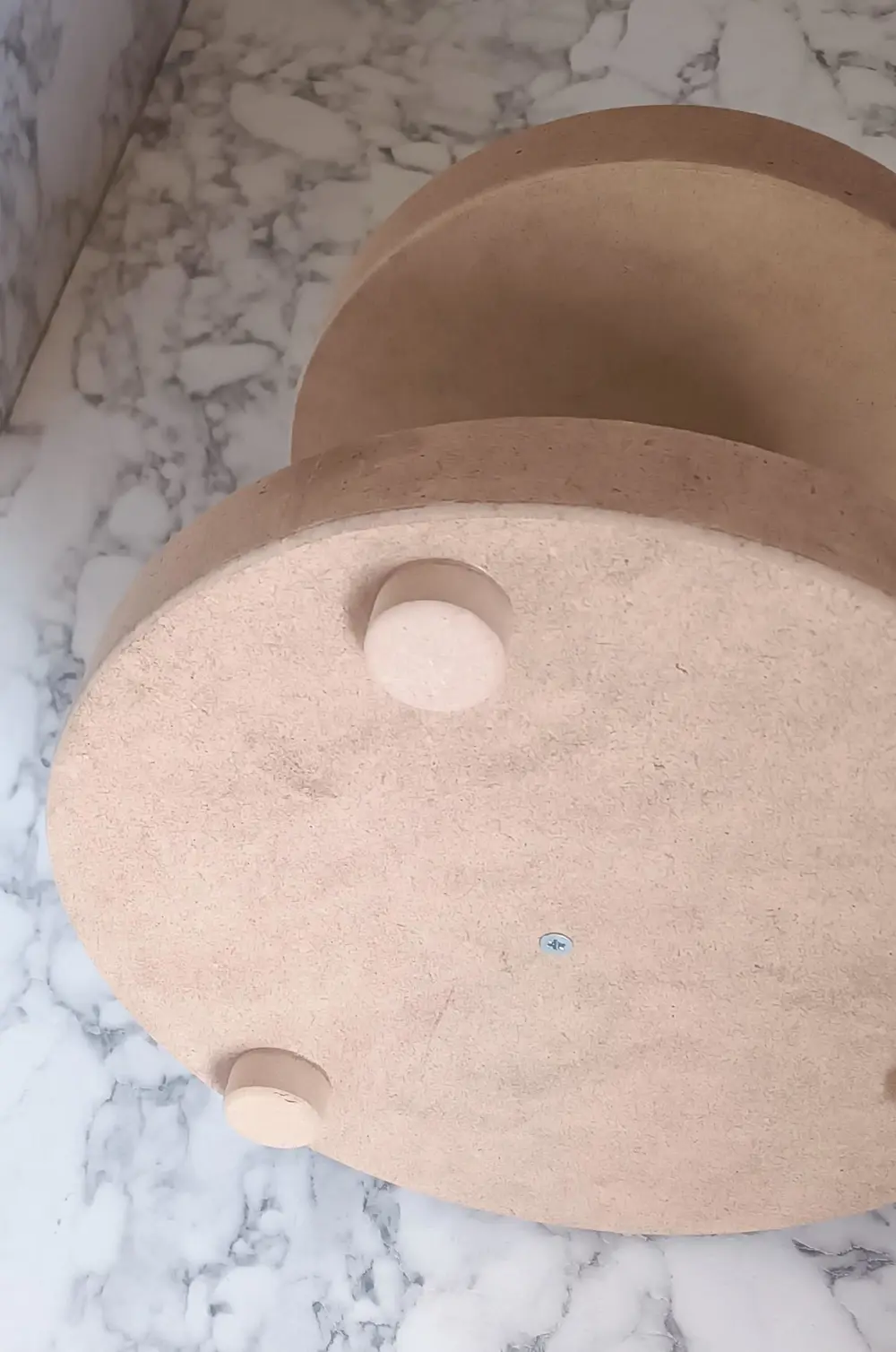 Hobi Adn 90195 Sunumluk İkili Set HAM Yuvarlak Kayın MDF  Kutuda 